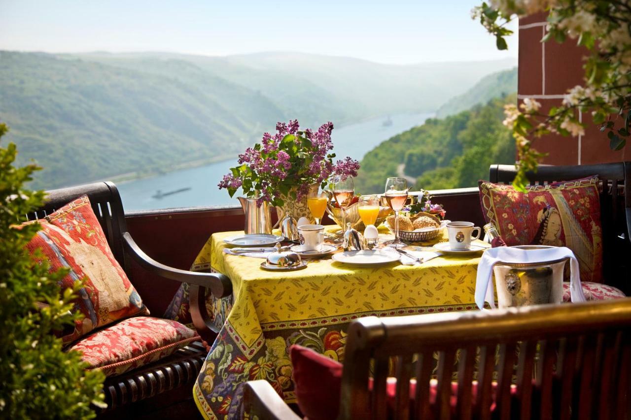 Burghotel Auf Schoenburg Oberwesel Buitenkant foto